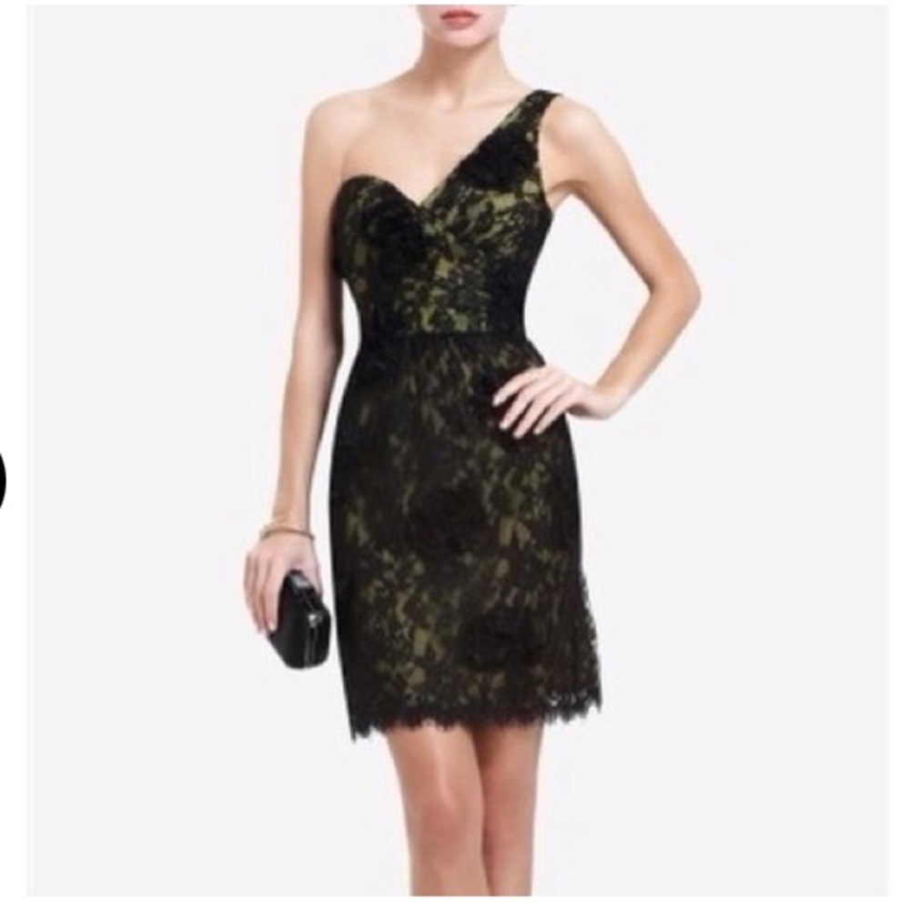 BCBGMAXAZARIA - Jennifer Cocktail Dress 💛⚡️🖤